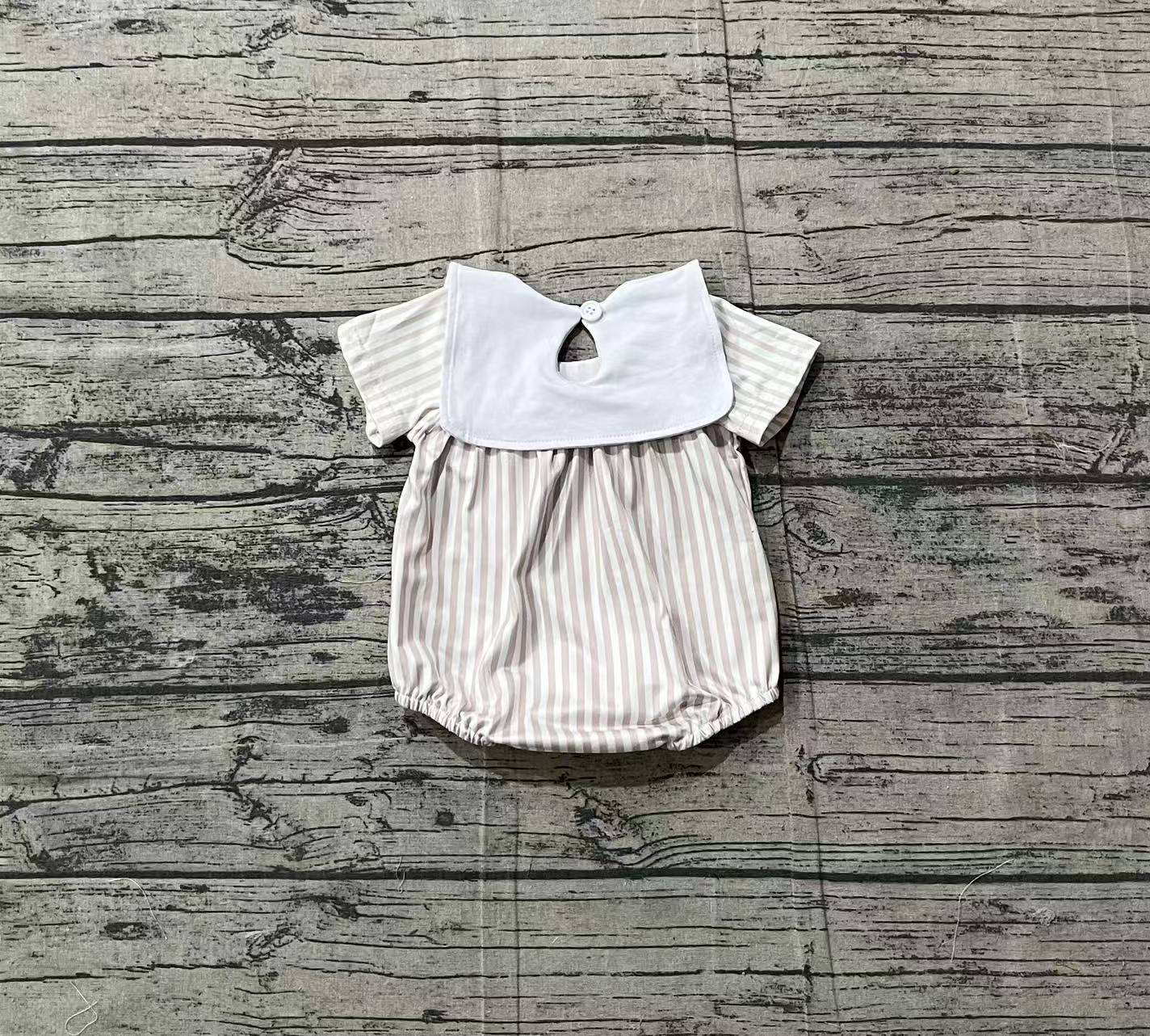 SR3802 embroidery Easter girl summer romper 202601 preorder