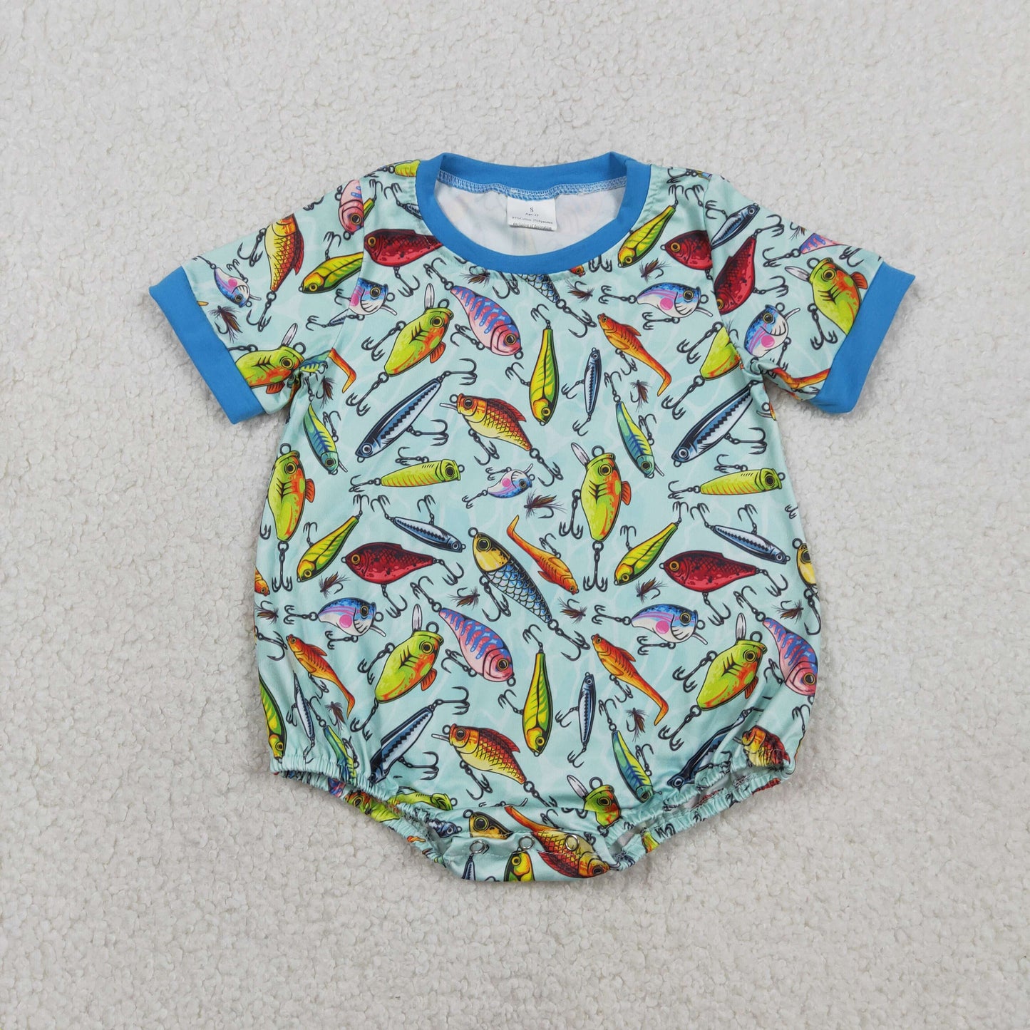 SR3824 fish GIRL romper 202601 RTS