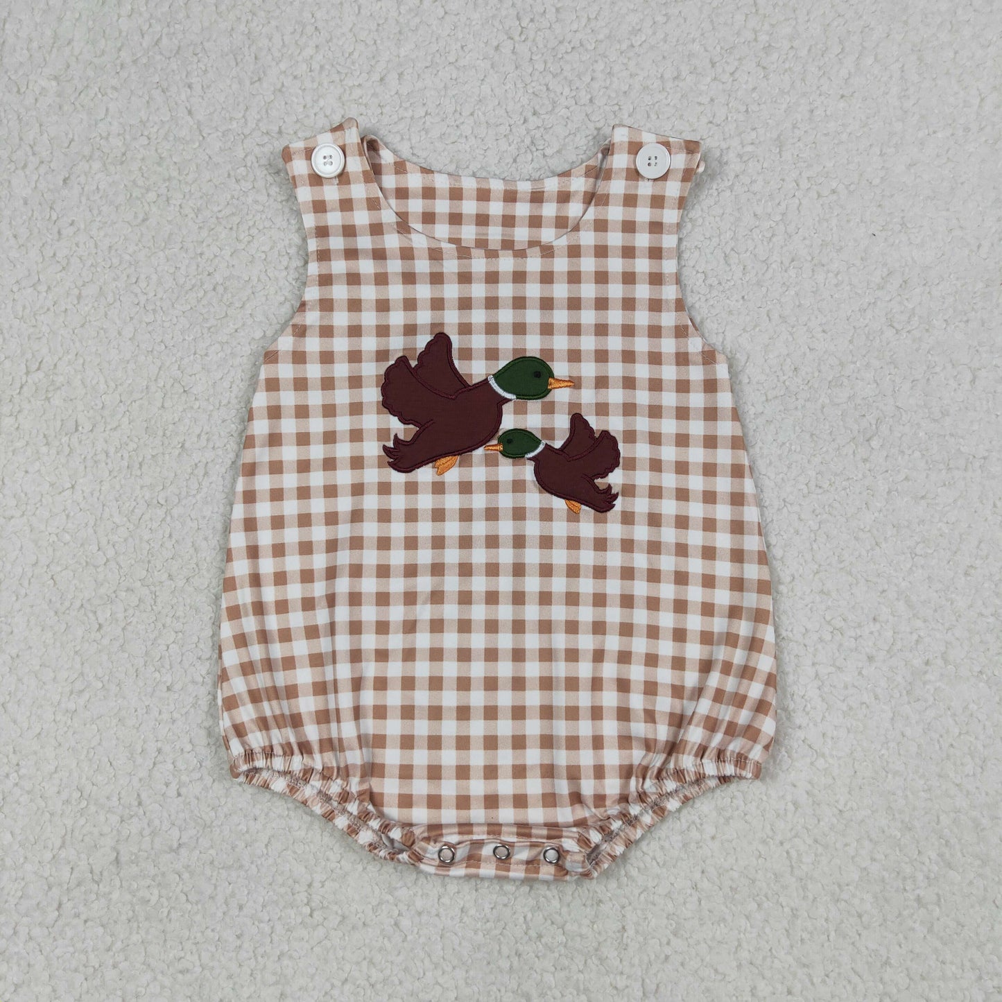 SR3958 embroidery duck girl summer romper 202604 RTS