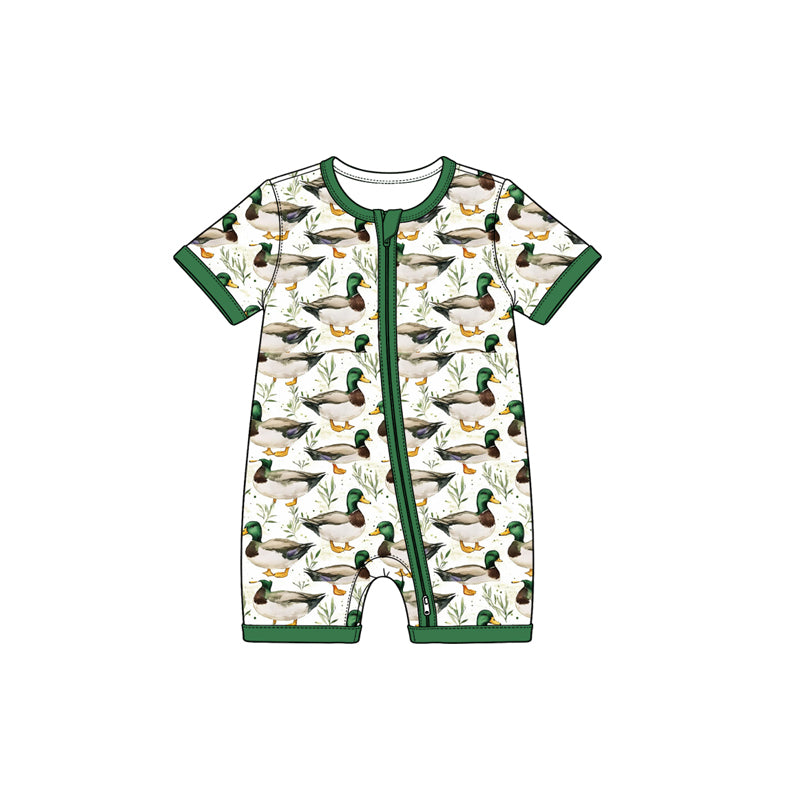 Preorder (moq 5) SR4363 Baby Boy Cute Animal Mixed Print Short Sleeve Baby Romper Jumpsuit