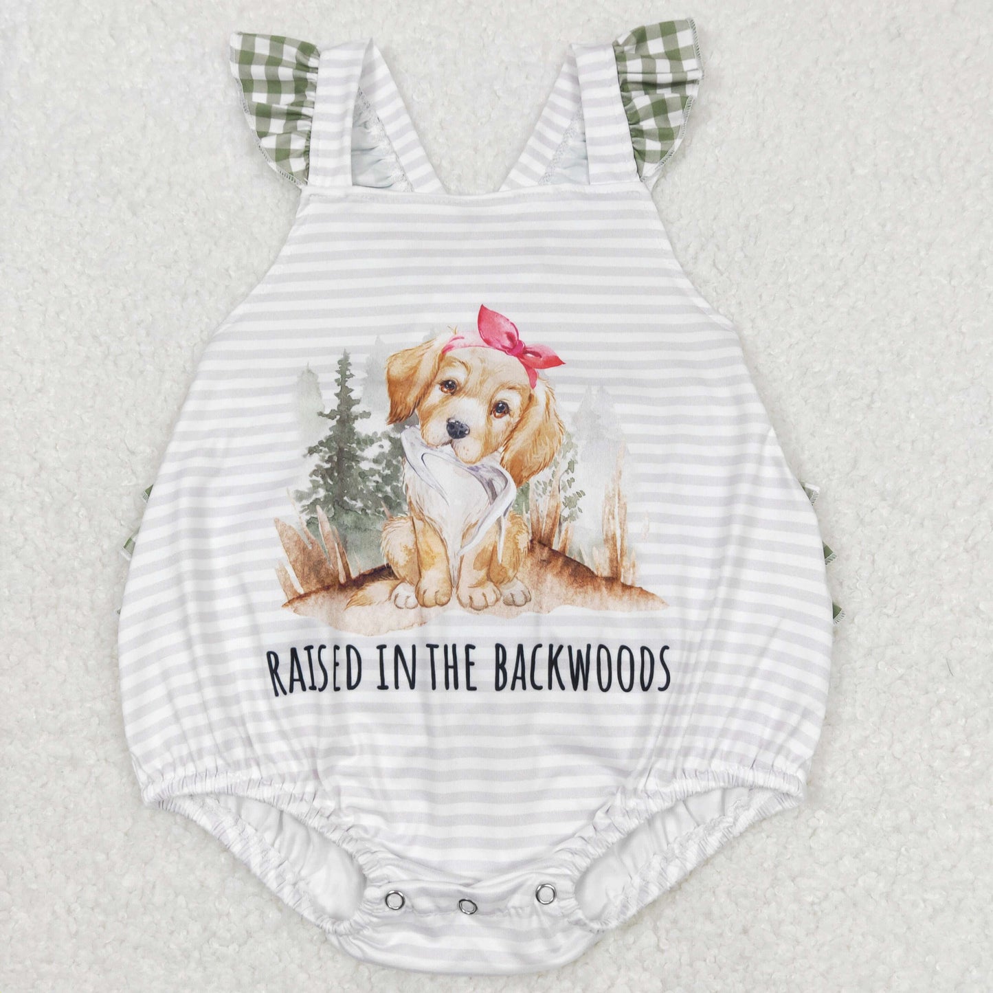 SRT0658 RTS dog short sleeve boy romper 202403