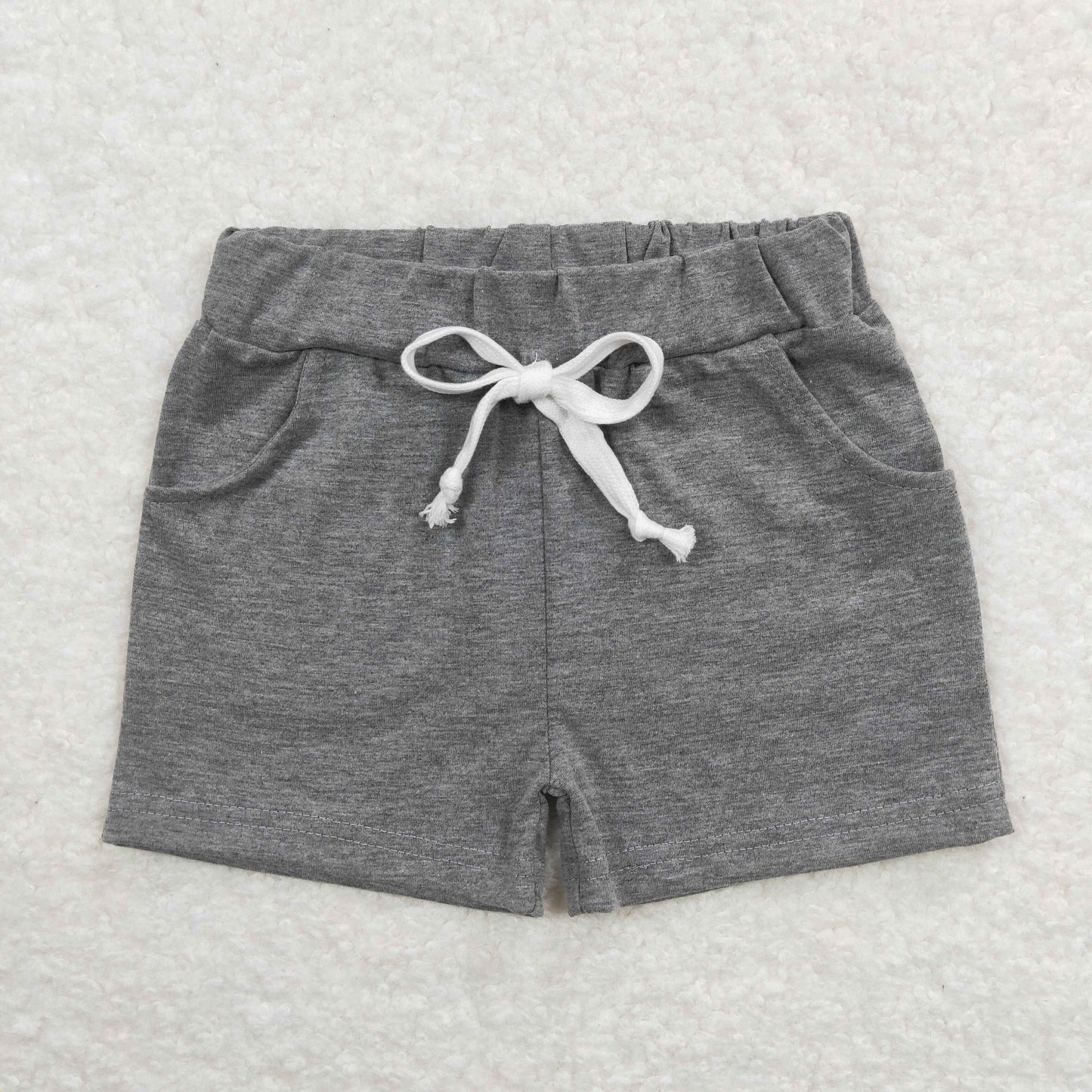 SS0133 grey drawstring boy shorts cotton new RTS Free shipping order $100+