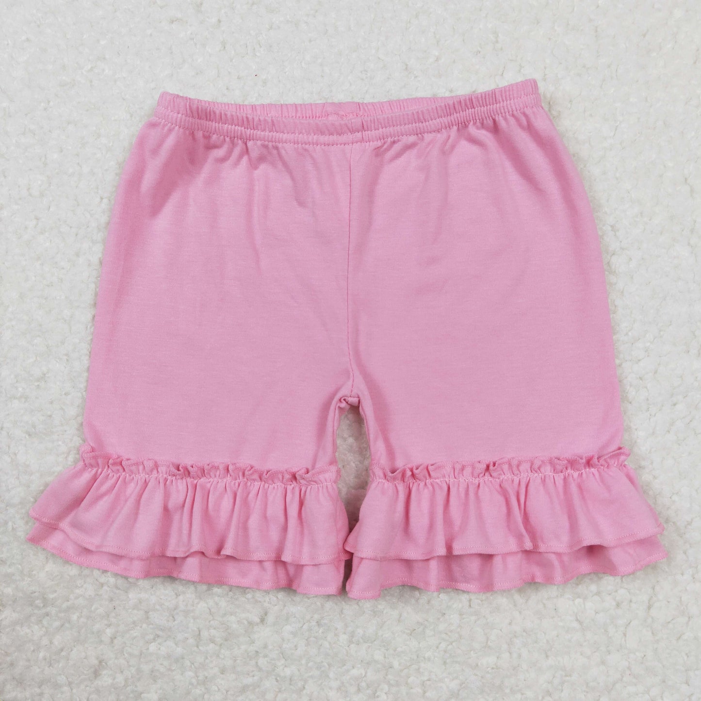 SS0181 girl PINK ruffles shorts pants 202403 rts