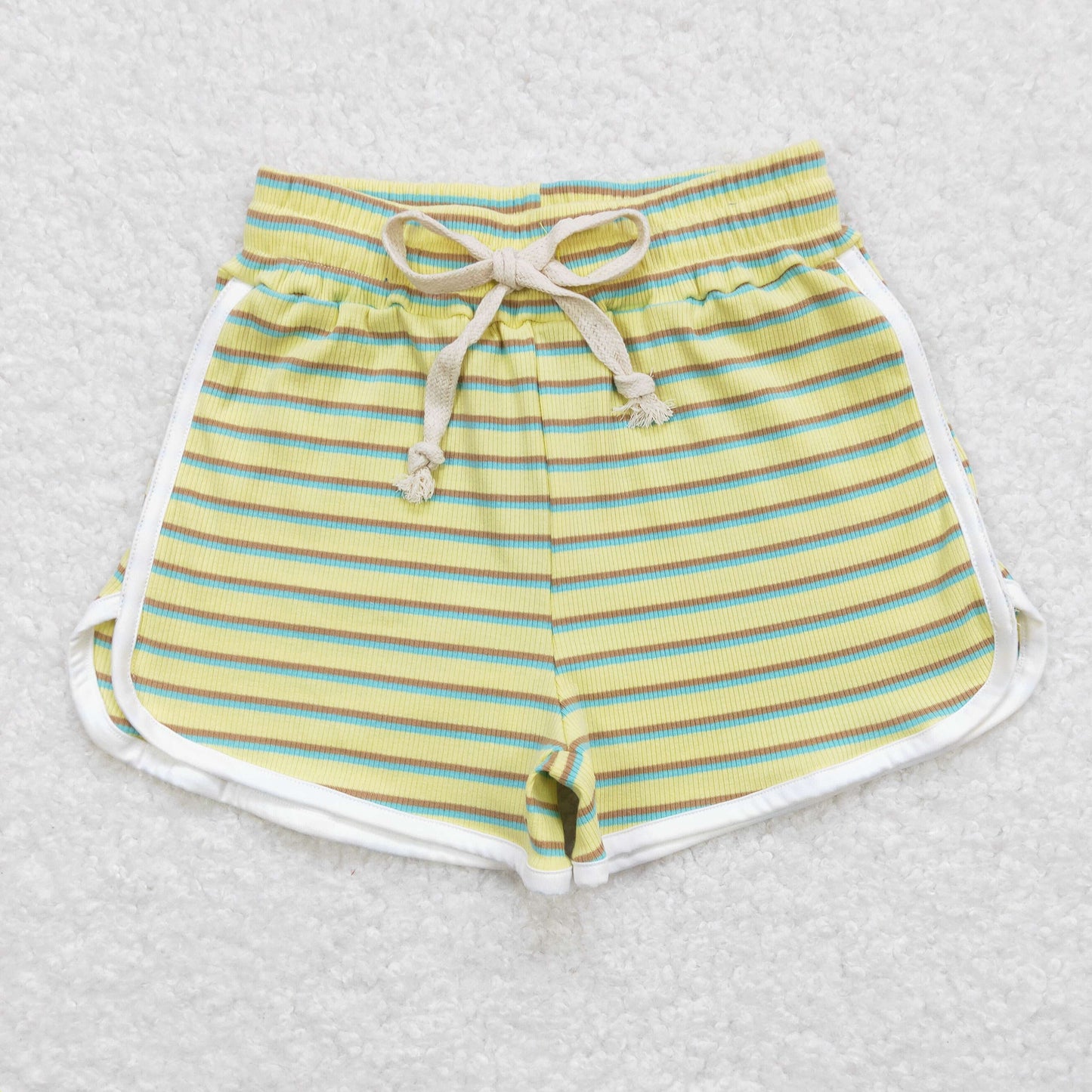 SS0245 stripe girl sports shorts 202403 RTS