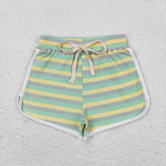 SS0341 stripe girls cotton sports shorts RTS 202405