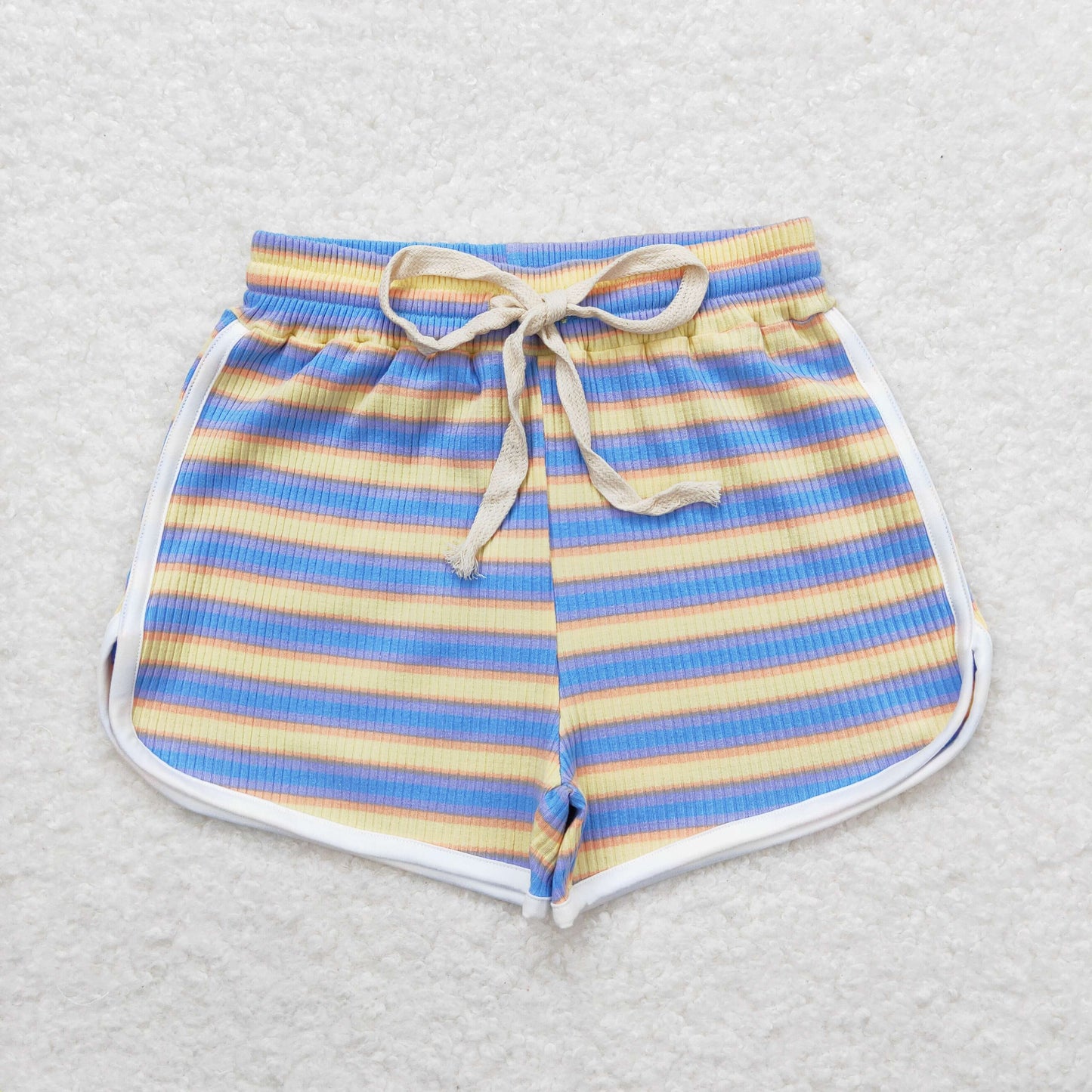 SS0347 stripe girls cotton sports shorts RTS 202405