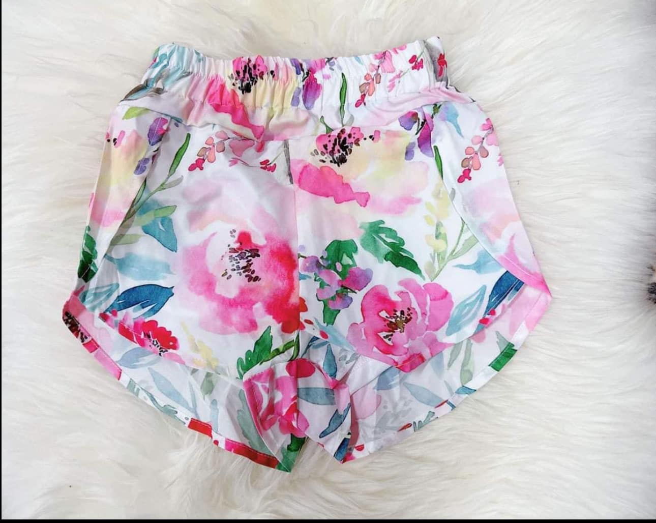 SS0383 adult women flowers girl sports shorts girl shorts 202410 preorder