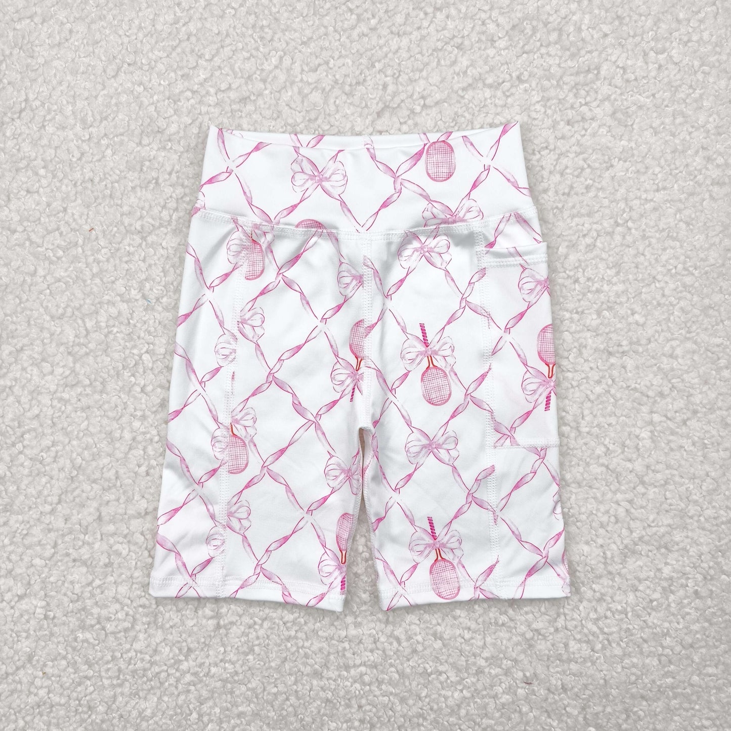 SS0397 bow yoga girl kids shorts 202504 RTS
