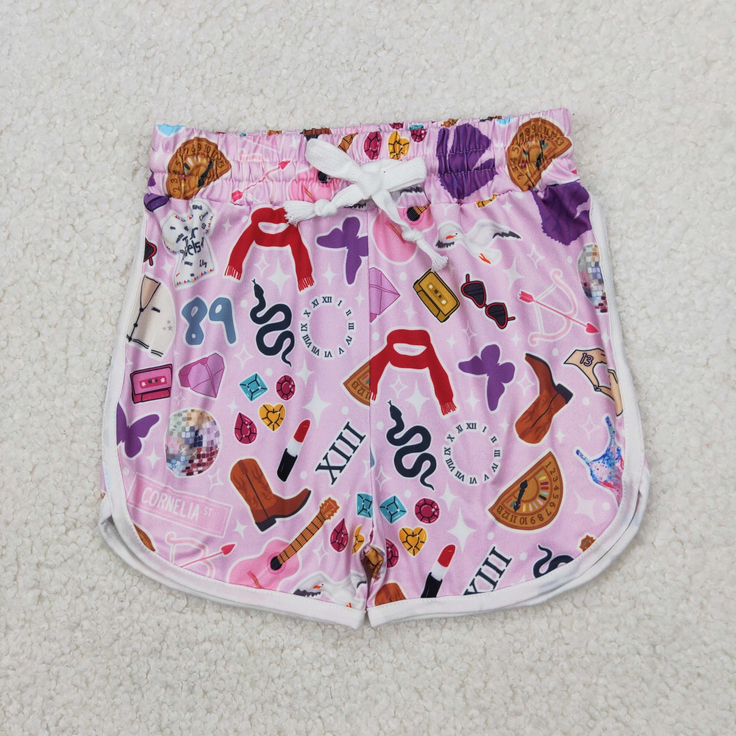 SS0419- western Taylor Swift girl shorts 202504 RTS