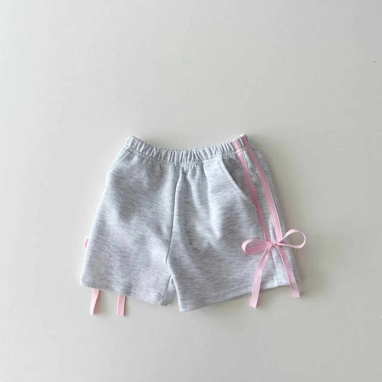 SS0426 white pink bow girl shorts 202411 preorder