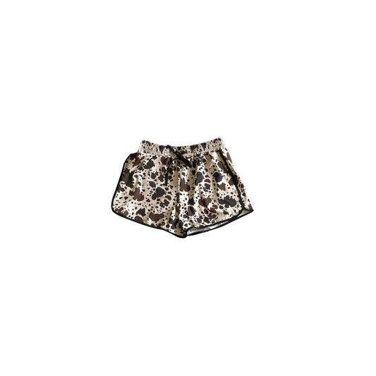 SS0447 cow print western girl shorts 2025012
