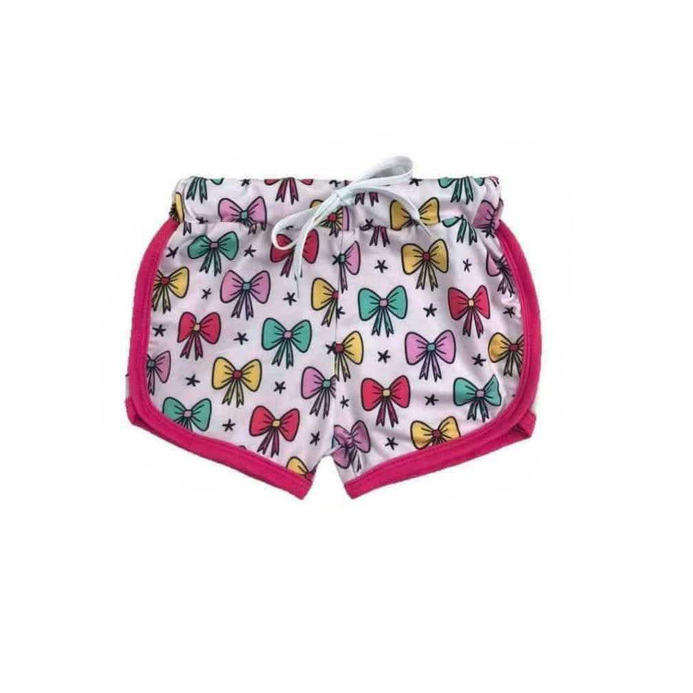 SS0461 bow print western girl shorts 202502 preorder