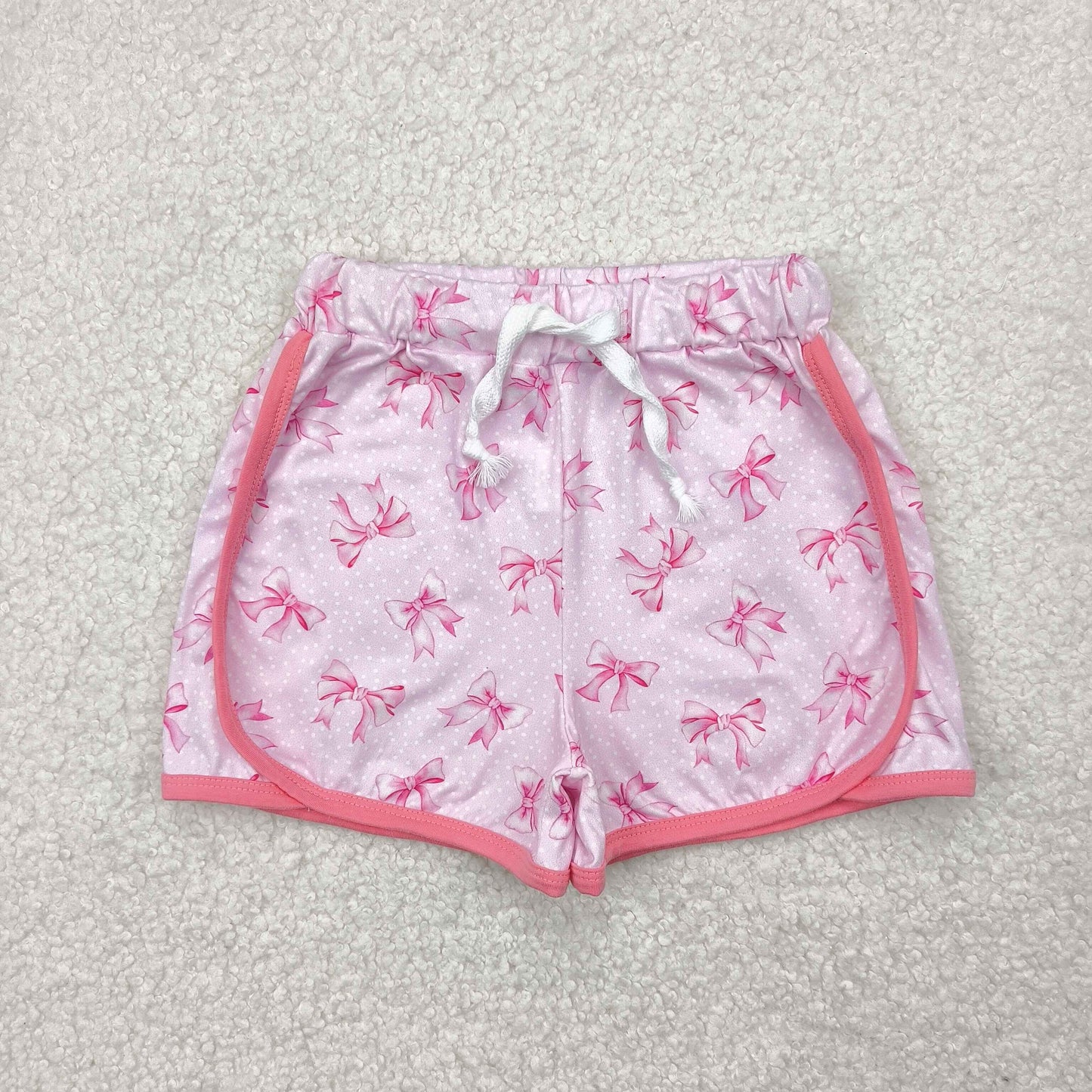 SS0463 bow print western girl shorts 202503 RTS