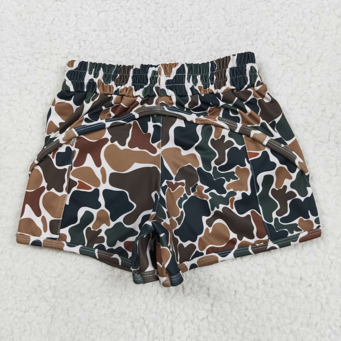 SS0465 rts yoga camo western girl shorts 202505