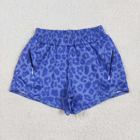 SS0466 yoga leopard western girl shorts 202504 RTS