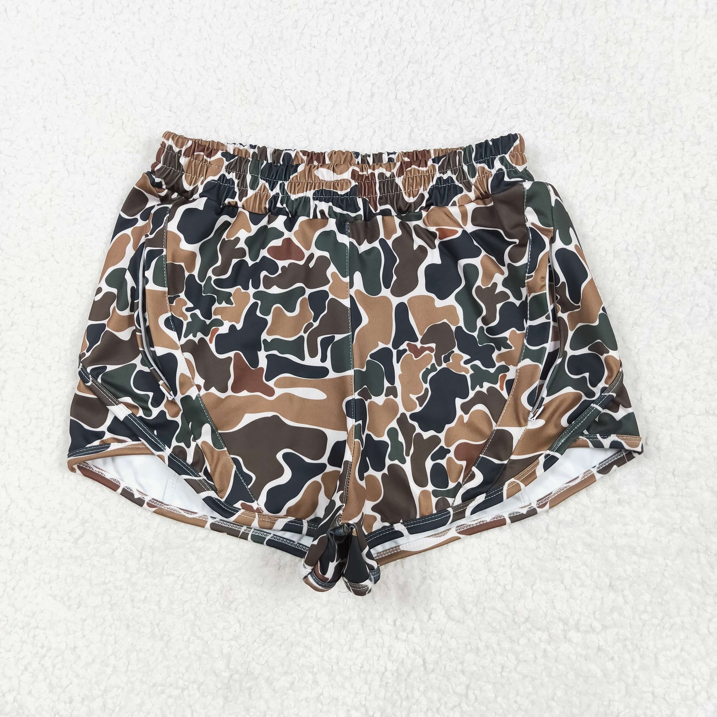 SS0469 YOGA adult camo shorts women 202505 RTS sibling