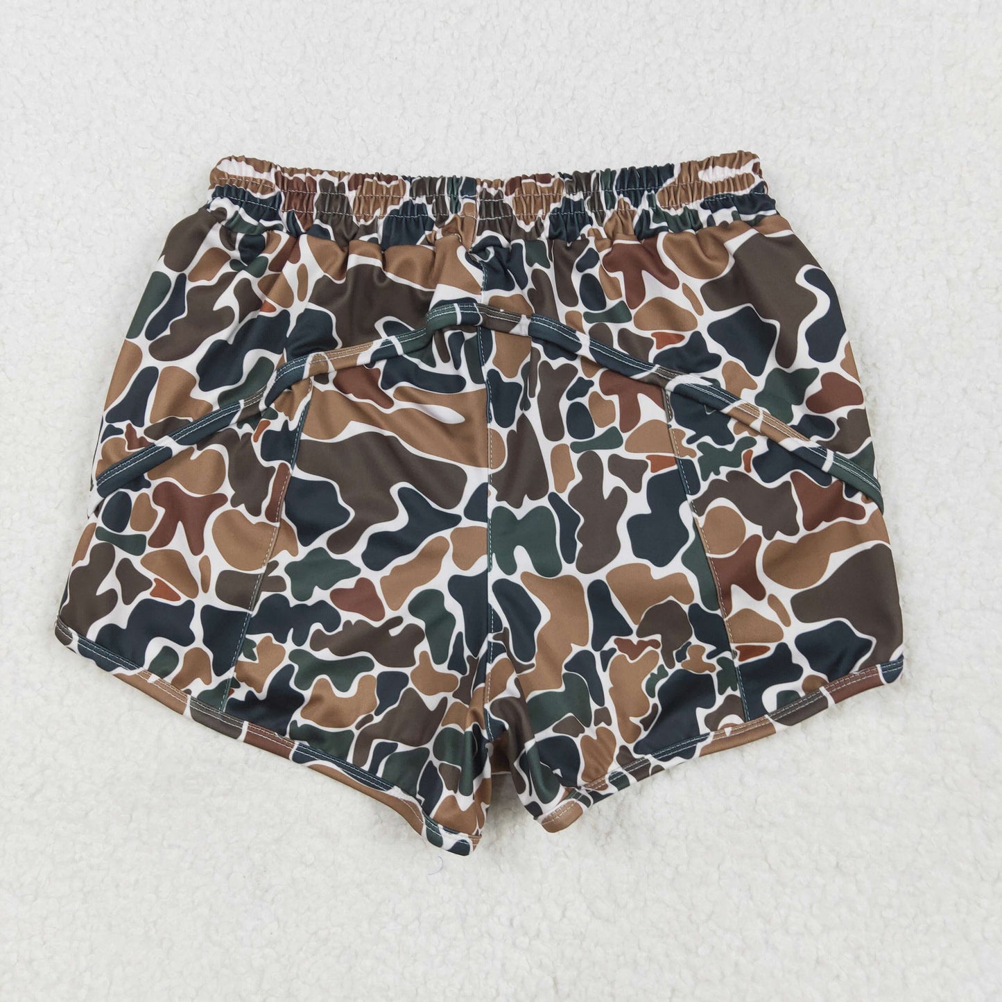 SS0469 YOGA adult camo shorts women 202505 RTS sibling