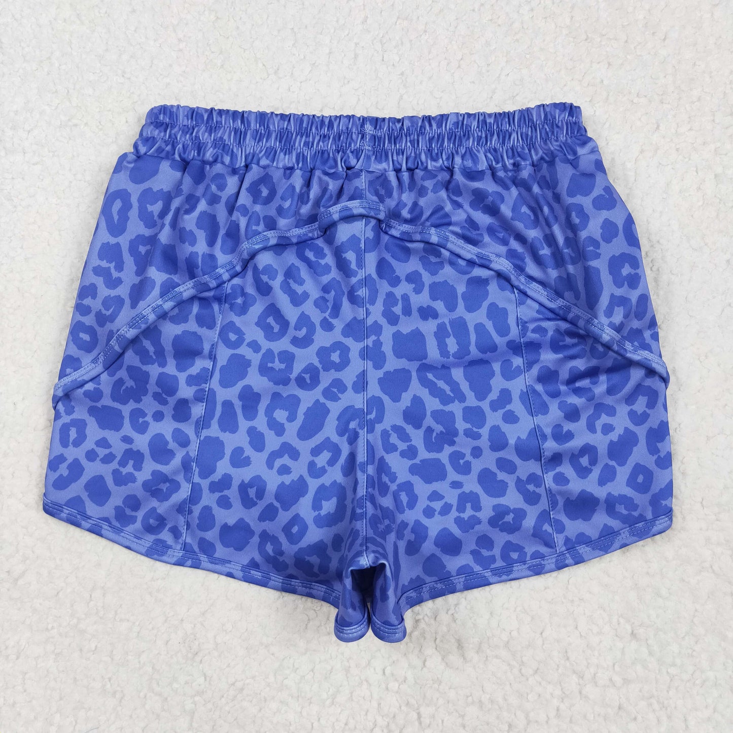 SS0470 YOGA adult purple leopard shorts women 202505 RTS sibling