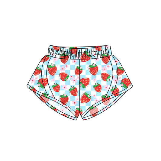 SS0499 yoga red strawberry girl shorts 202503 preorder