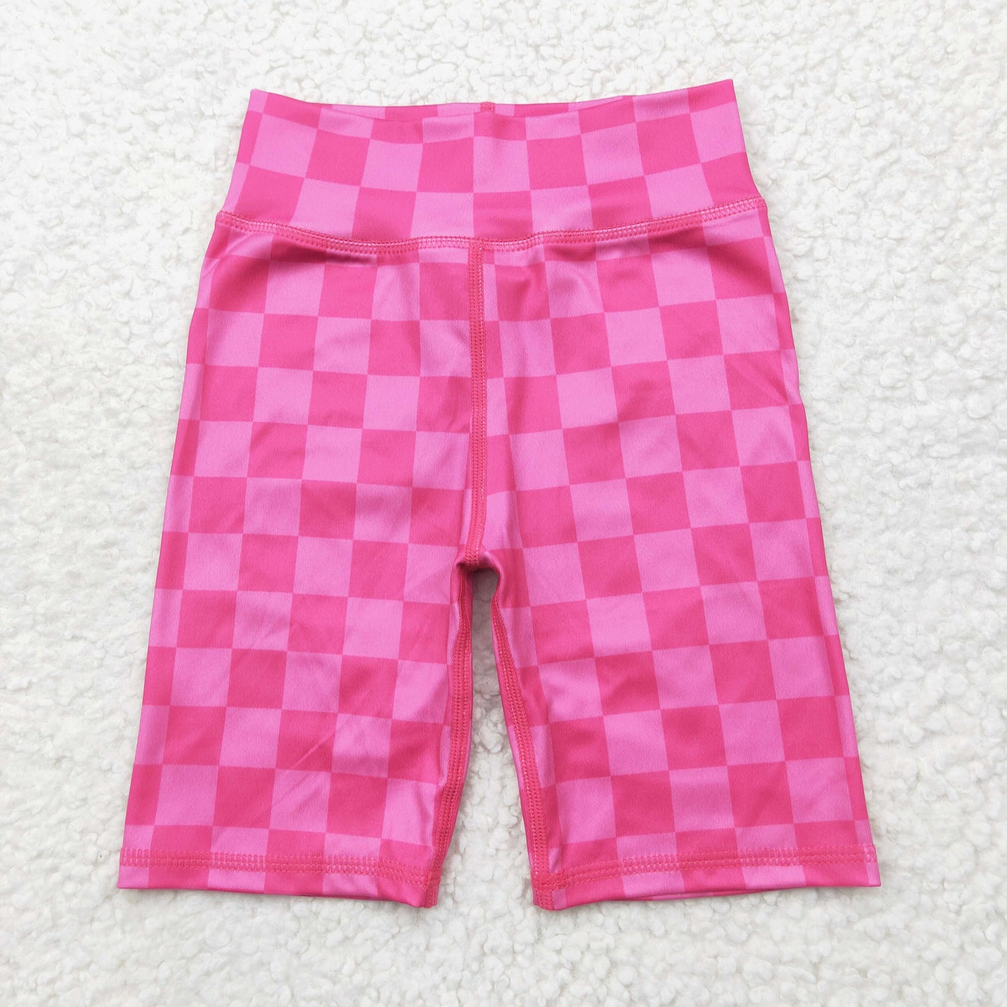 SS0538 checkerboard girl kids shorts 202505 RTS