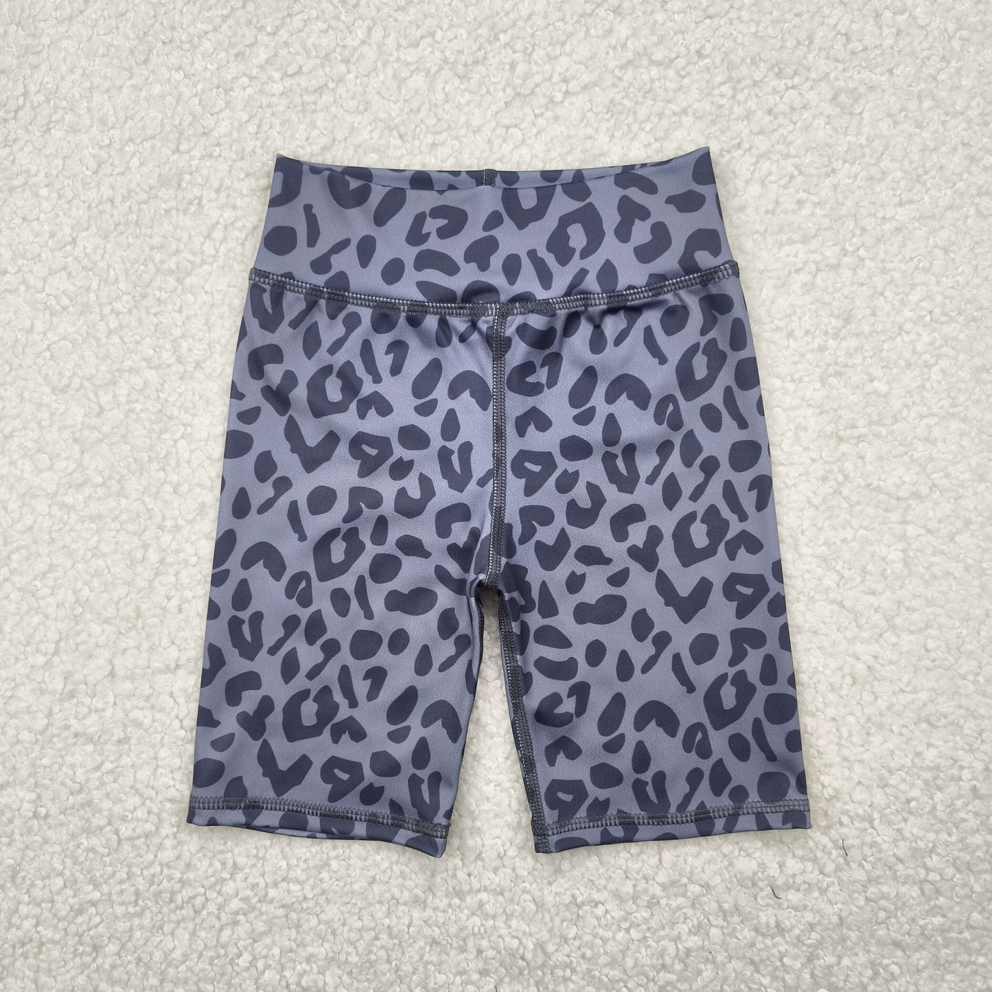SS0539 yoga leopard girl kids shorts 202504 RTS