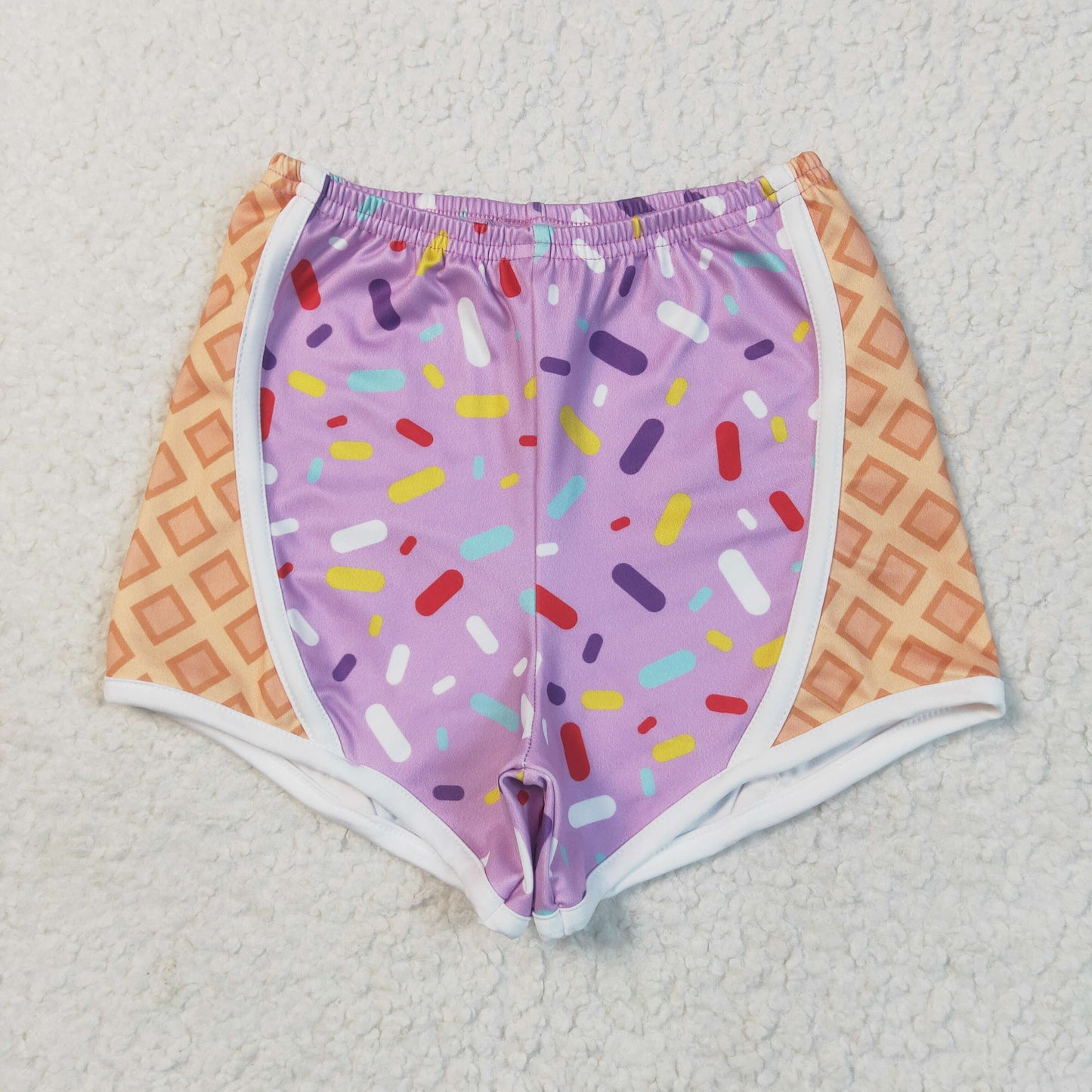 SS0572 YOGA-XS-4XL butterfly shorts Ice cream western girl kids shorts outfit 202507 RTS