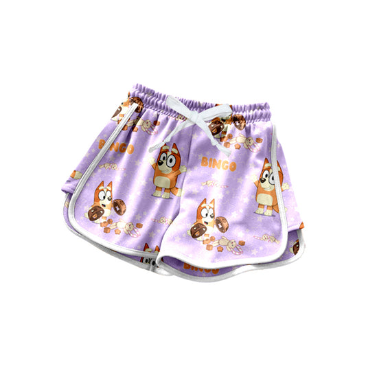 SS0605 bluey flowers girl kids shorts 202504 preorder