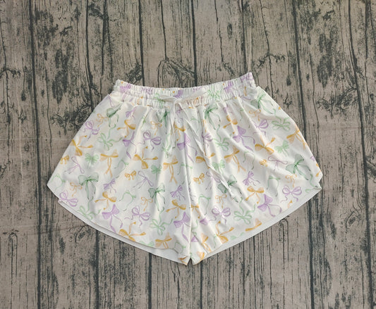 SS0679 adult yoga Mardi Gras shorts women 202510  preorder sibling