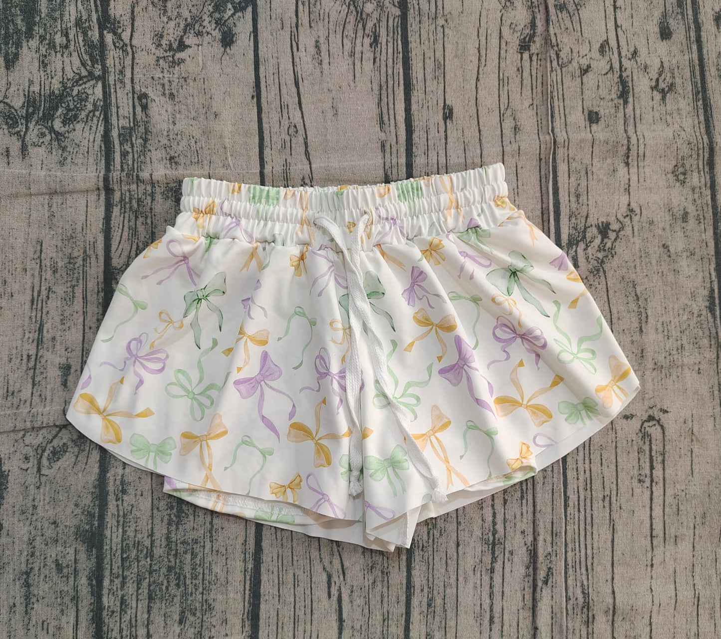 SS0682 Mardi Gras  yoga girl kids shorts 202510 preorder