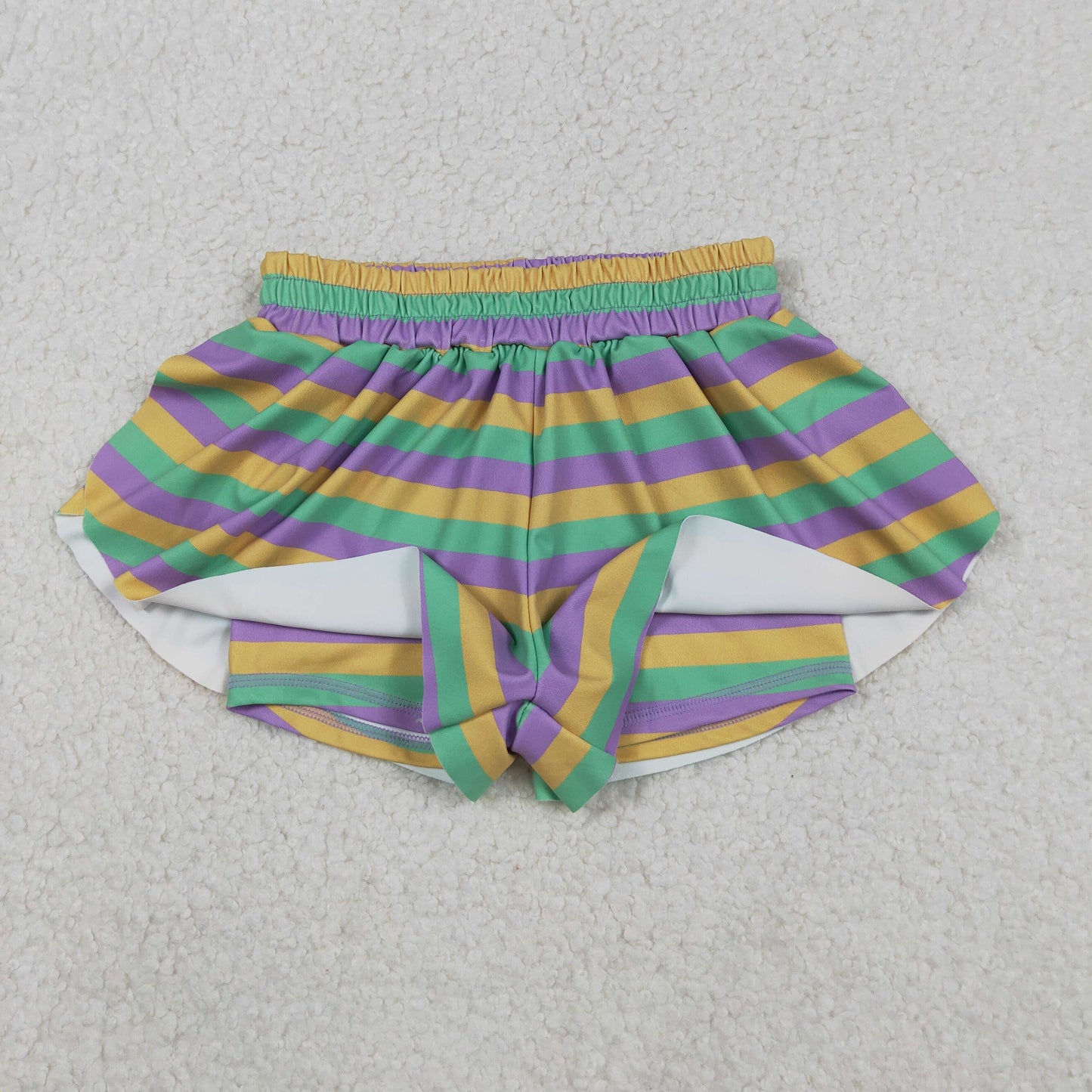 SS0685 yoga Rainbow girl kids shorts 202511 RTS