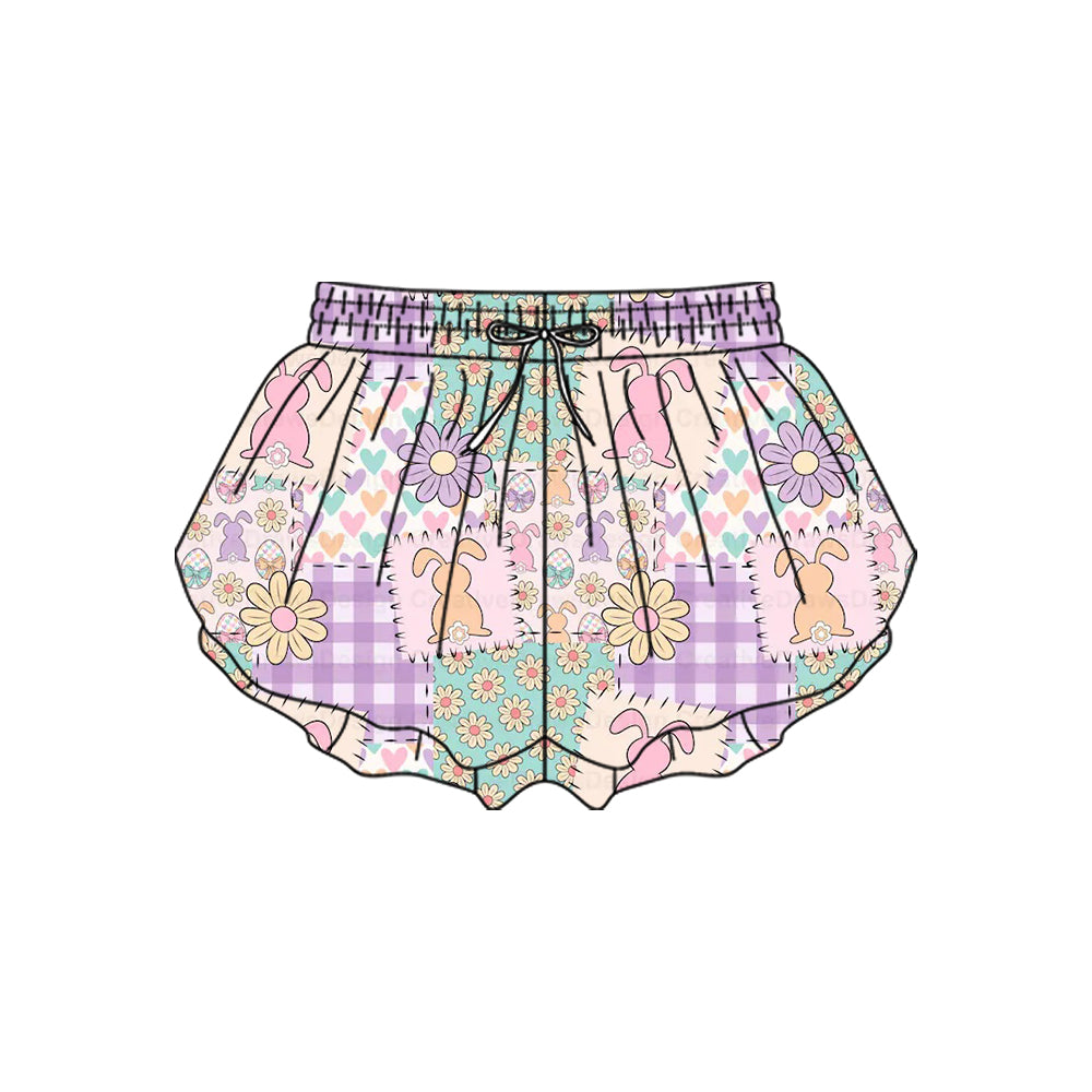 SS0719 yoga Easter rabbit shorts girl kids shorts 202510 preorder
