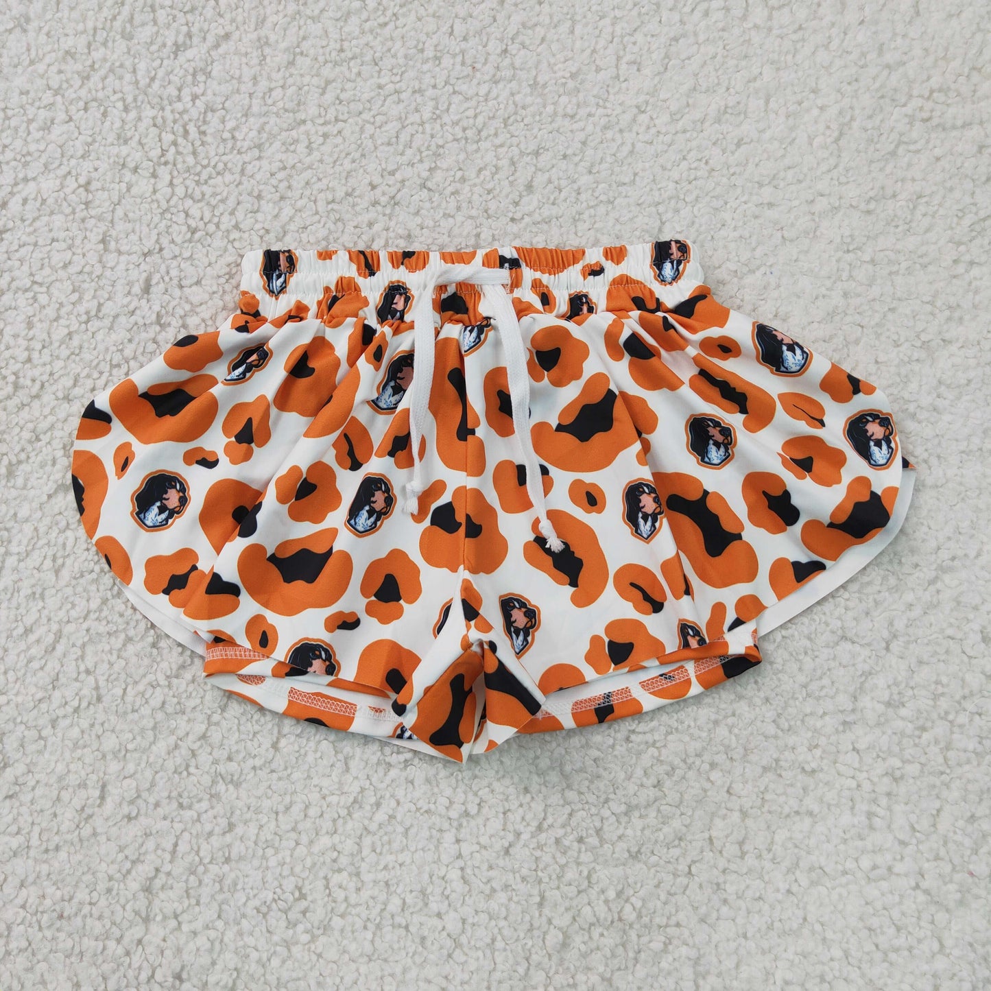 SS0816 yellow dog team leopard yoga girl camo shorts 202607 rts