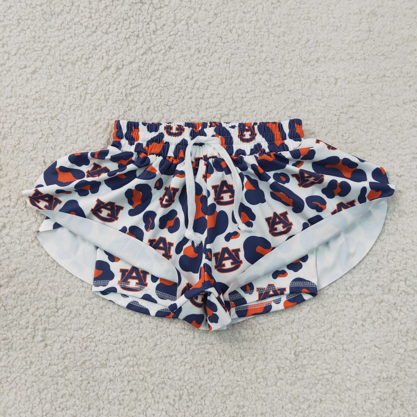 SS0819 blue orange UA team leopard yoga girl camo shorts 202607 rts