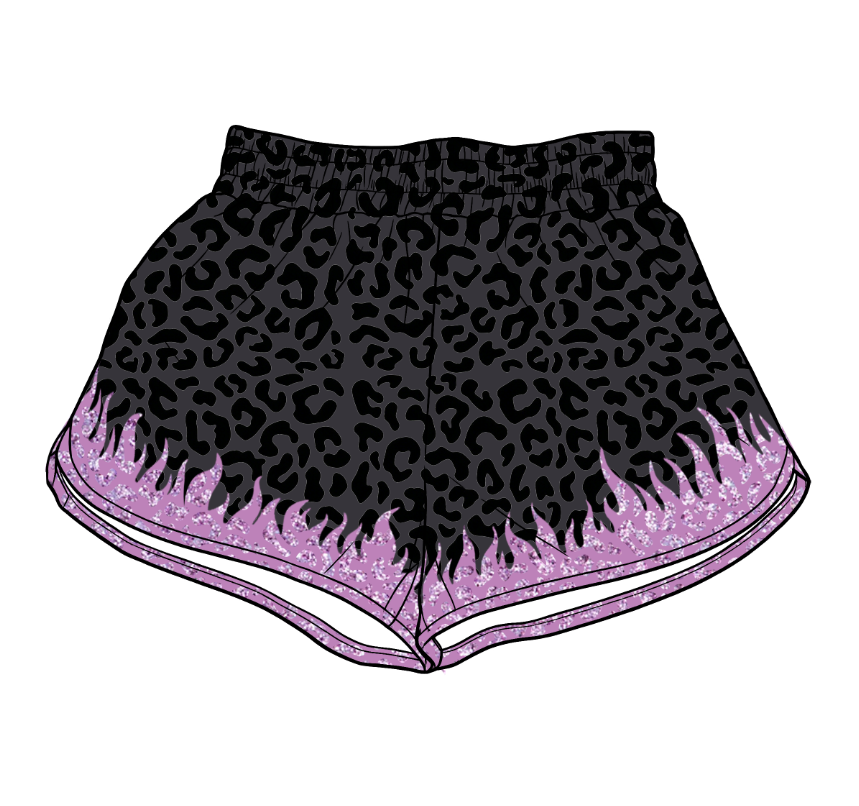 SS0947 yoga black leopord adult shorts women 202619 preorder sibling