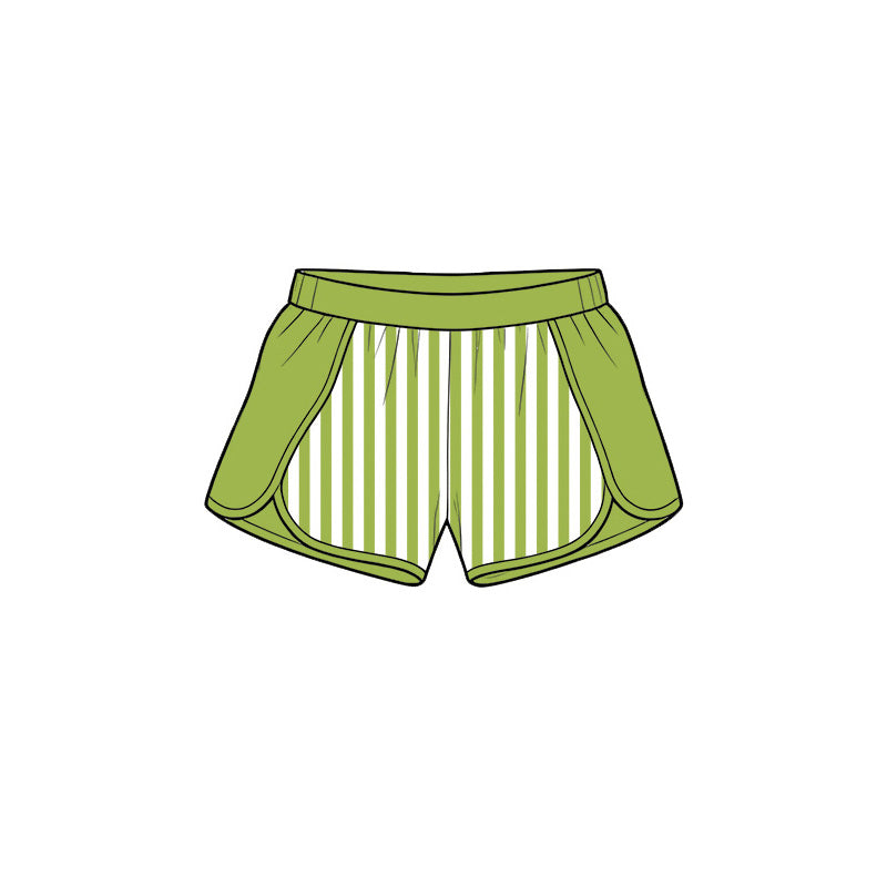 SS0952 yoga green stripe girl shorts 202619 preorder