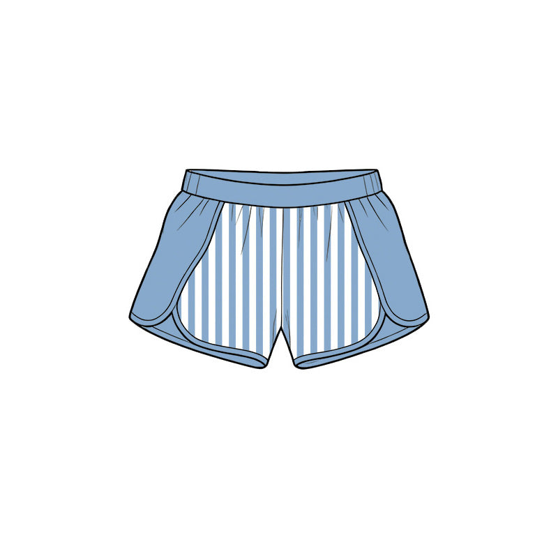 SS0954 yoga blue stripe girl shorts 202619 preorder