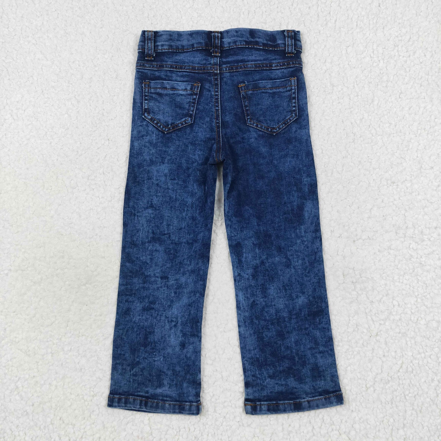 P0197 western blue ripped jeans kids denim jeans bell pants 20230807 RTS