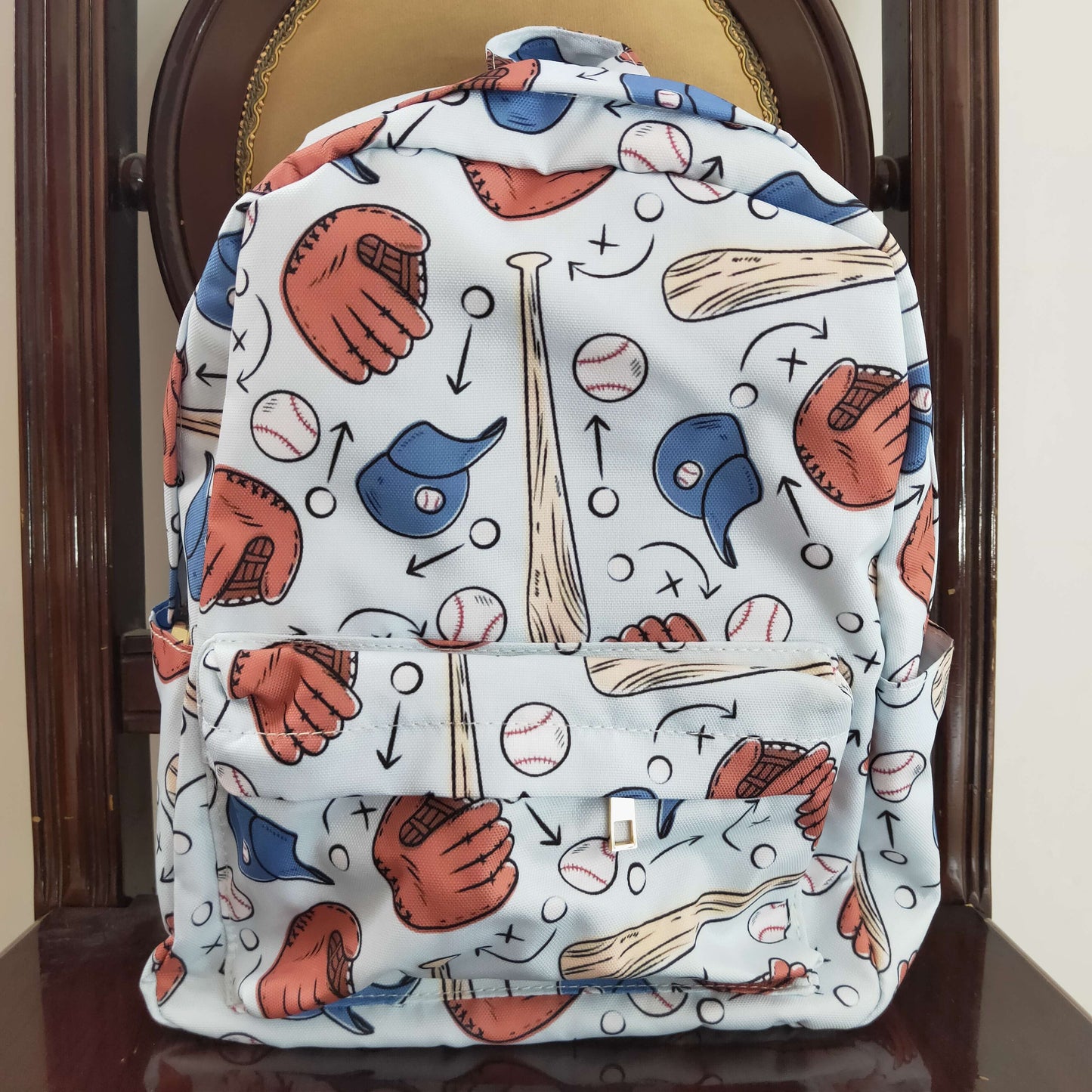 BA0075  western baseball backpack bag  RTS 13*5*17inches( Free shipping order $100+