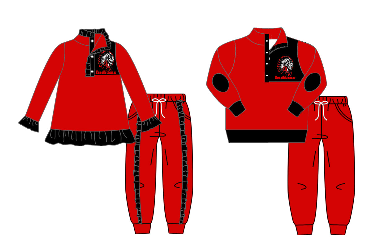 Indians Jogger custom MOQ3 kids girl outfit