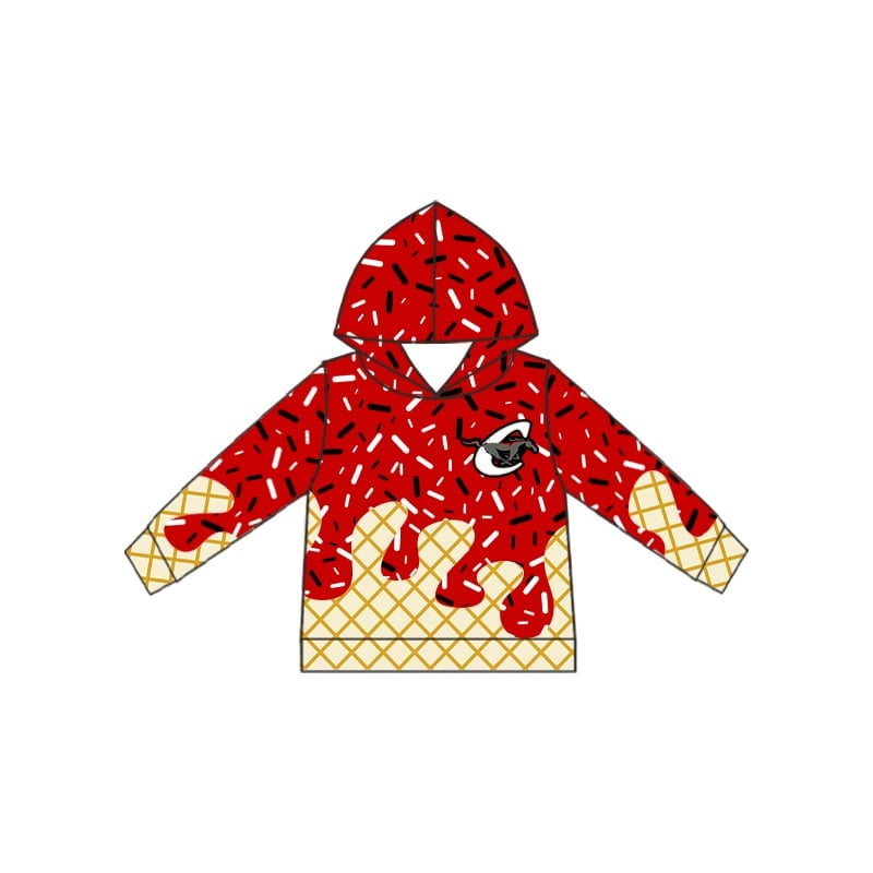 C horse MOQ:5 KIDS CUSTOM hoodie splatter ice cream drip BOY clothes