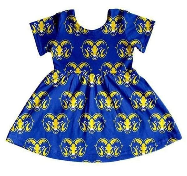 CUSTOM football team MOQ3 lakeside rams kids DRESS