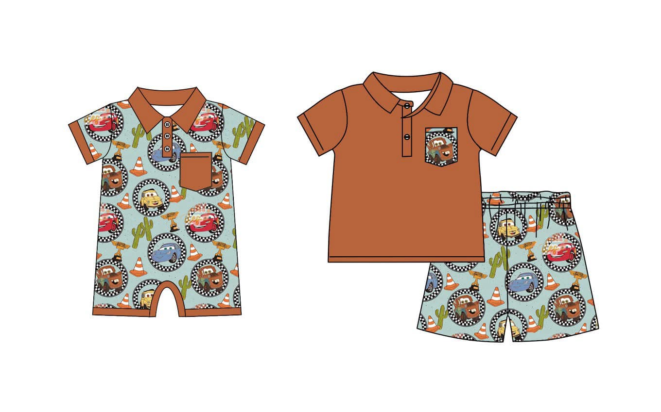 BSSO1210 cartoon car  shorts  boy summer outfit 202501 RTS