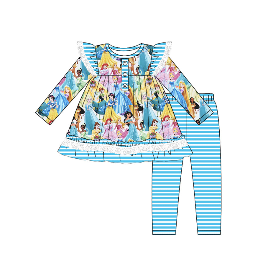 custom MOQ3 Princess Set girl outfit