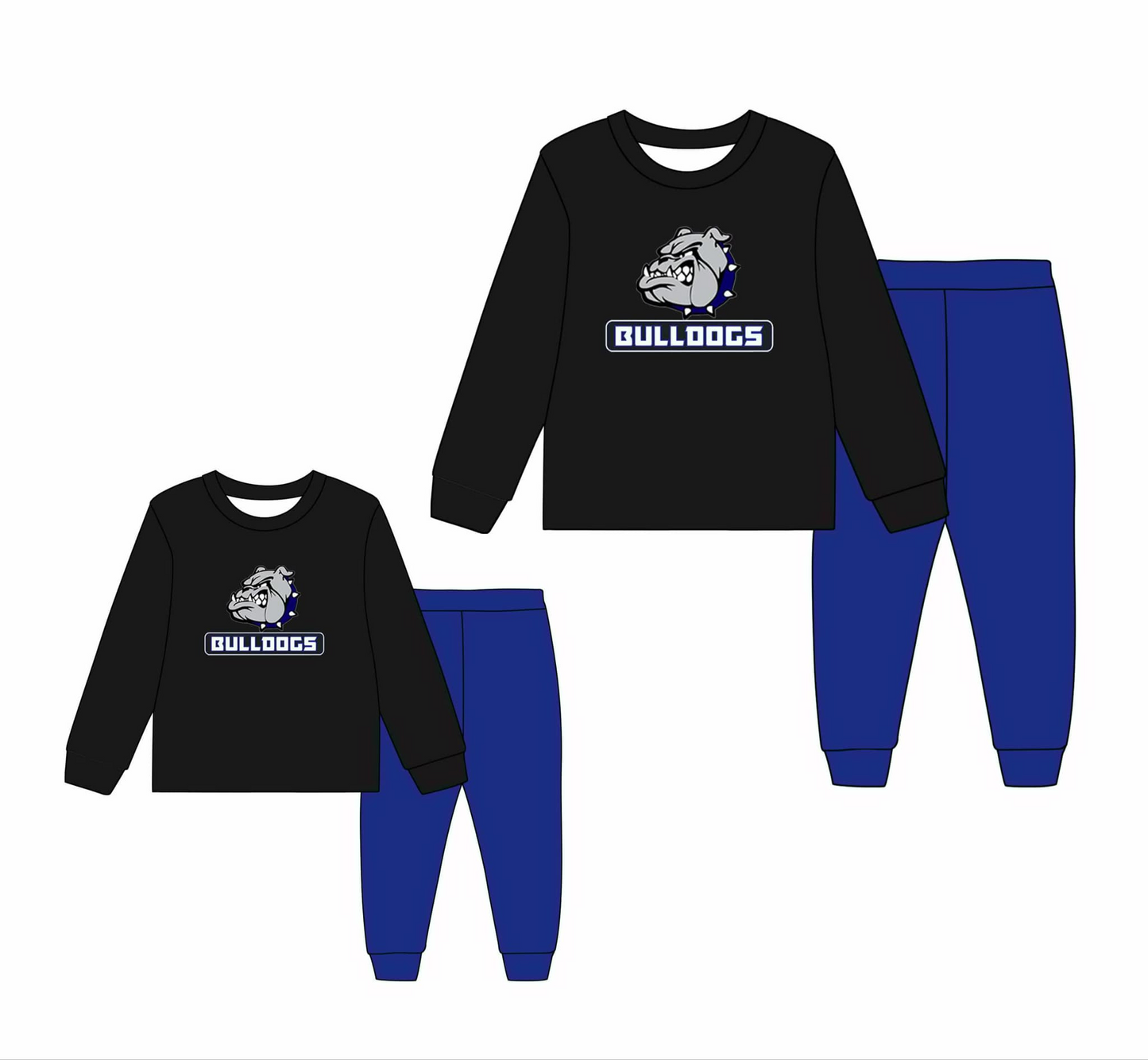 Bulldogs CUSTOM MOQ3 boy OUTFIT