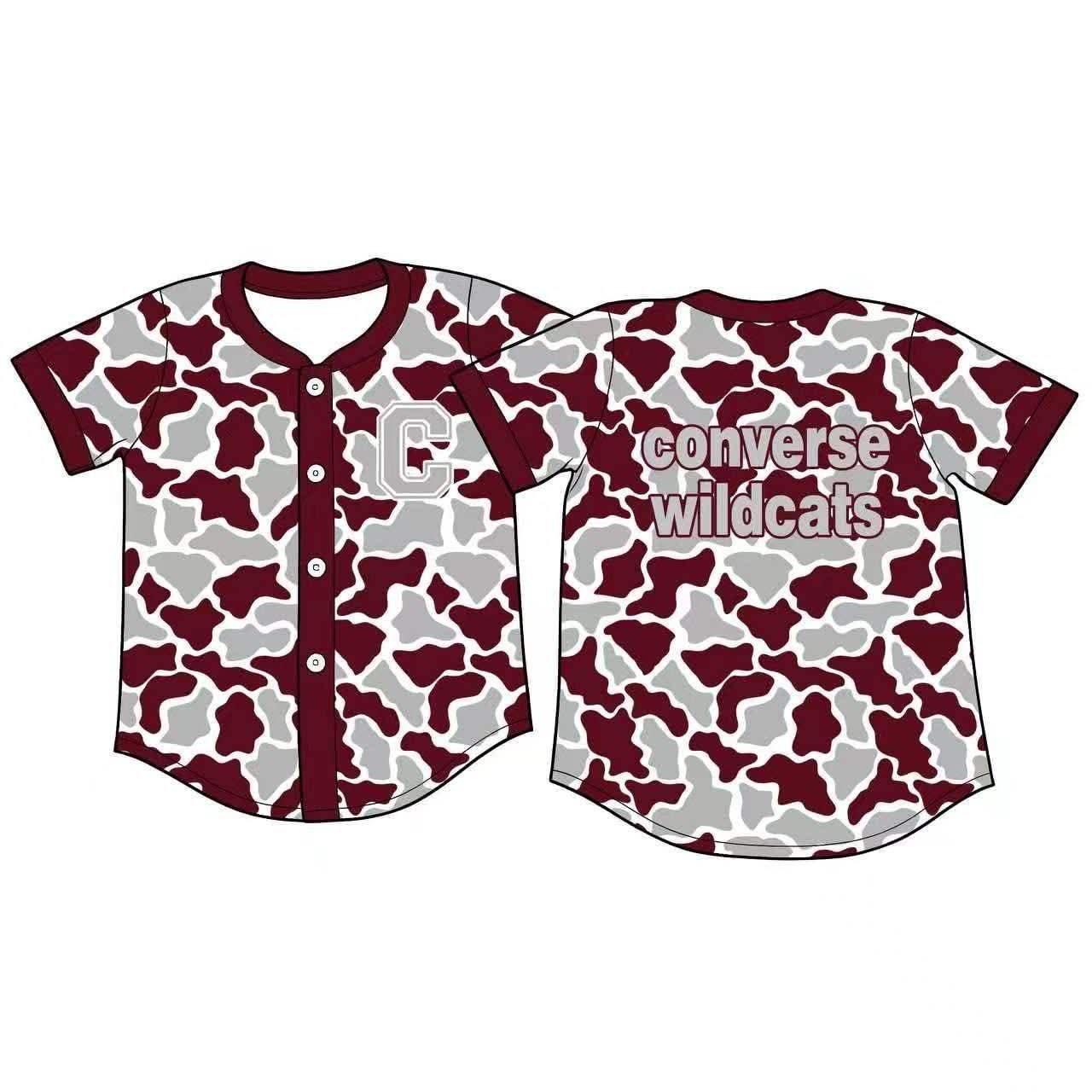 Converse Camo CUSTOM football team boy clothes pullover MOQ:5