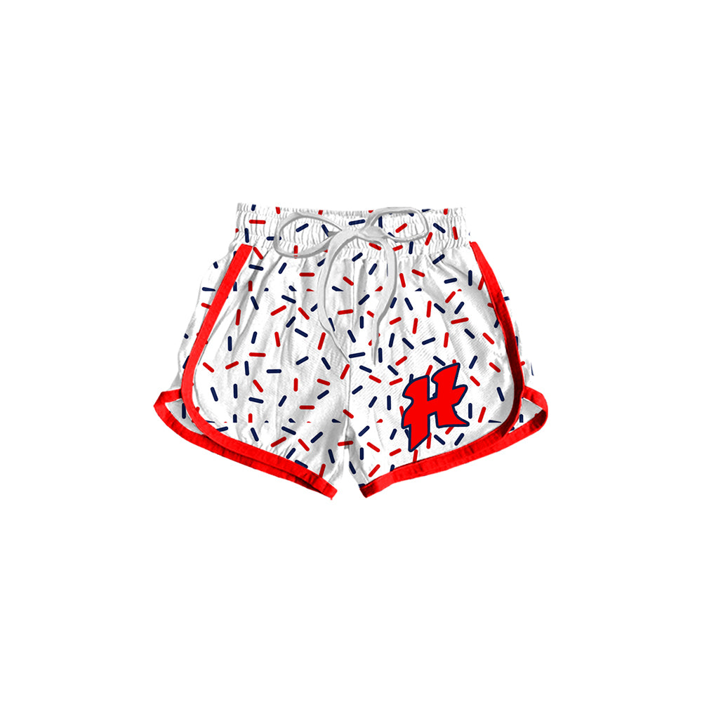 adult women HAWKS  CUSTOM MOQ3 splatter ice cream drip shorts