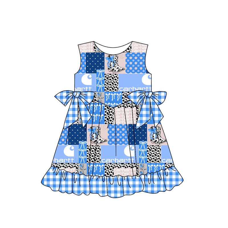 dark blue Custom Carhartt MOQ3 girl dress