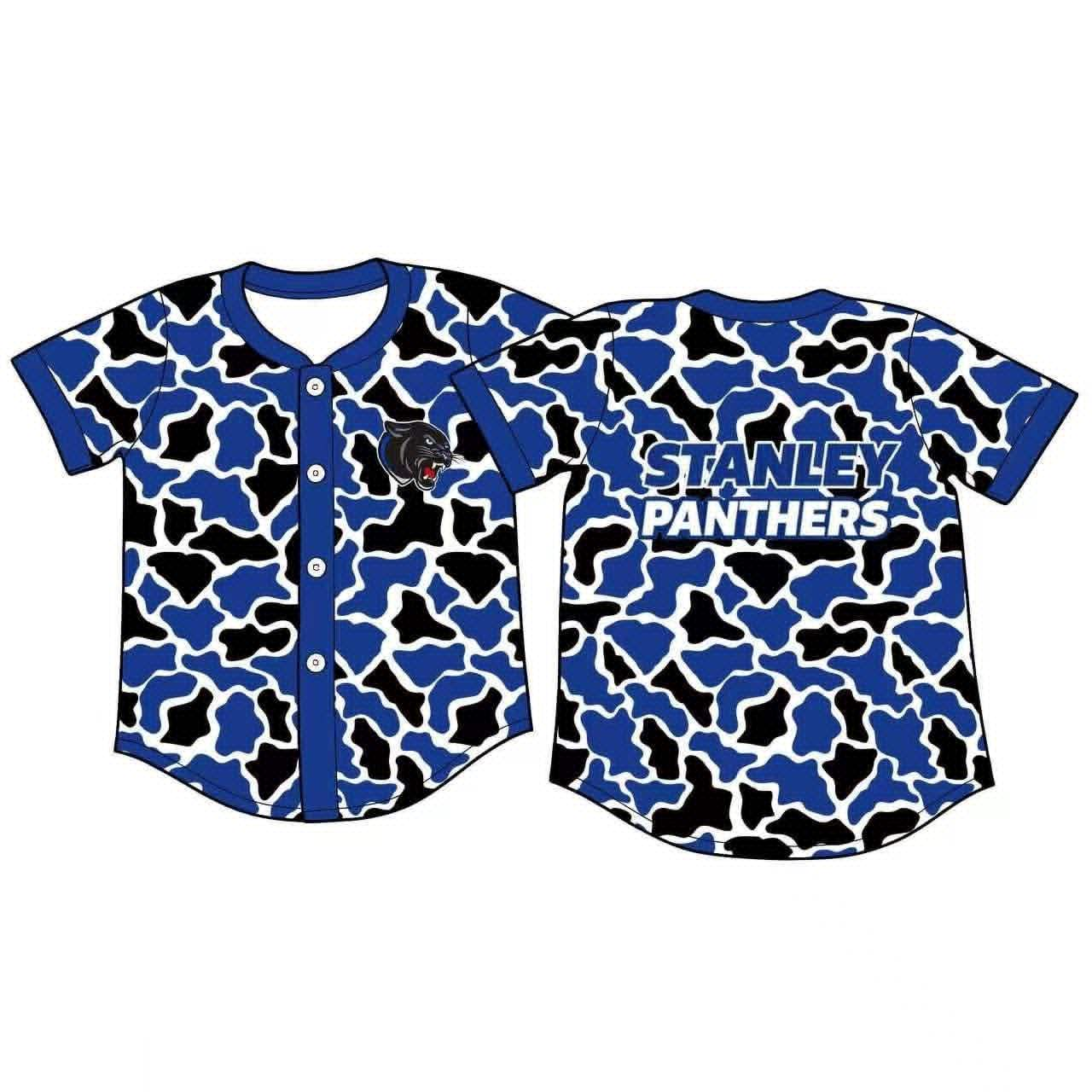 Camo Stanley Panthers CUSTOM football team boy clothes pullover MOQ:5