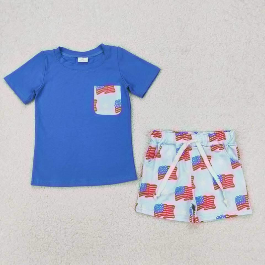 BSSO1258 4th July boy summer outfit 202503 RTS