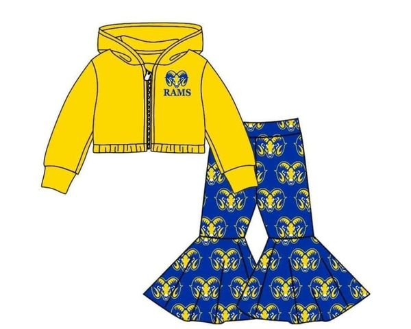 CUSTOM football team MOQ3 lakeside rams kids outfit